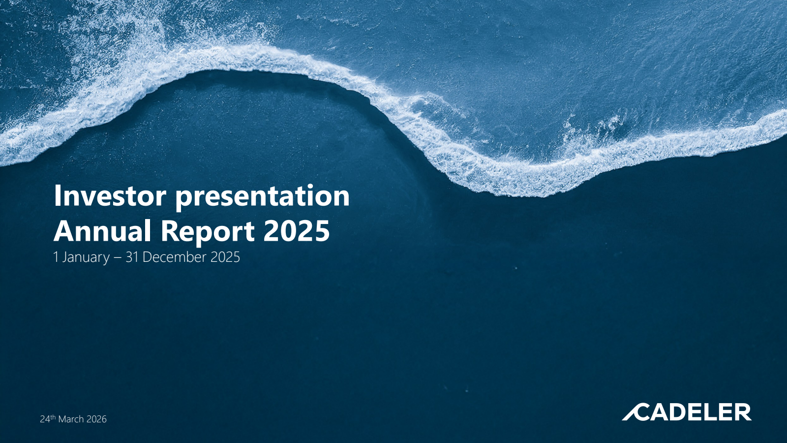 Cadeler A/S's H2 2025 Slide Deck