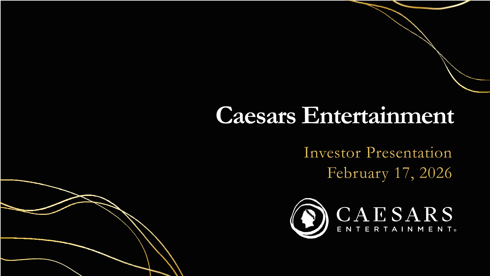 Caesars Entertainment's Q4 2025 Slide Deck