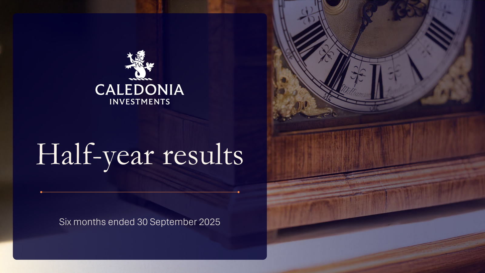 Caledonia Investments' H1 2026 Slide Deck