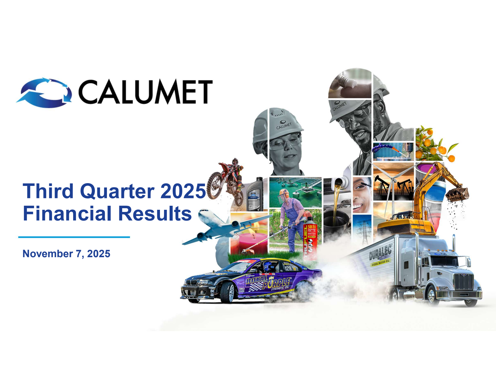Calumet's Q3 2025 Slide Deck