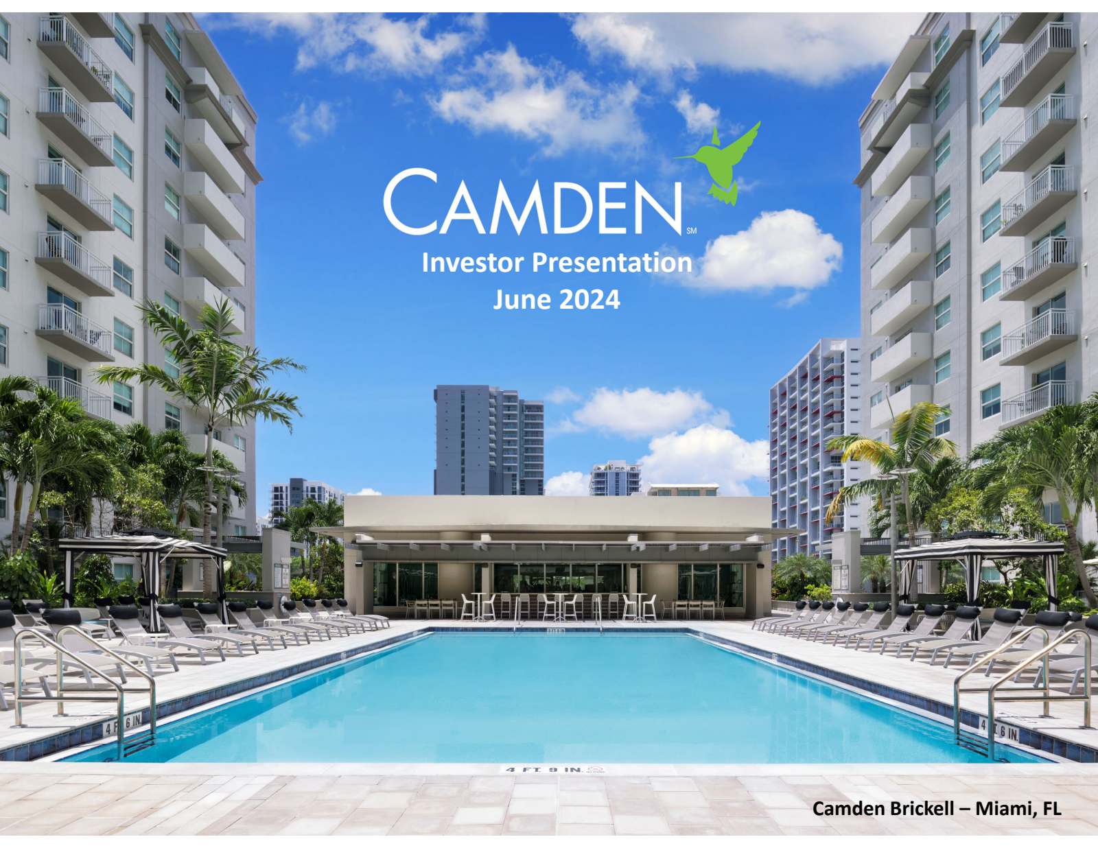 Camden Property Trust's Q2 2024 Slide Deck