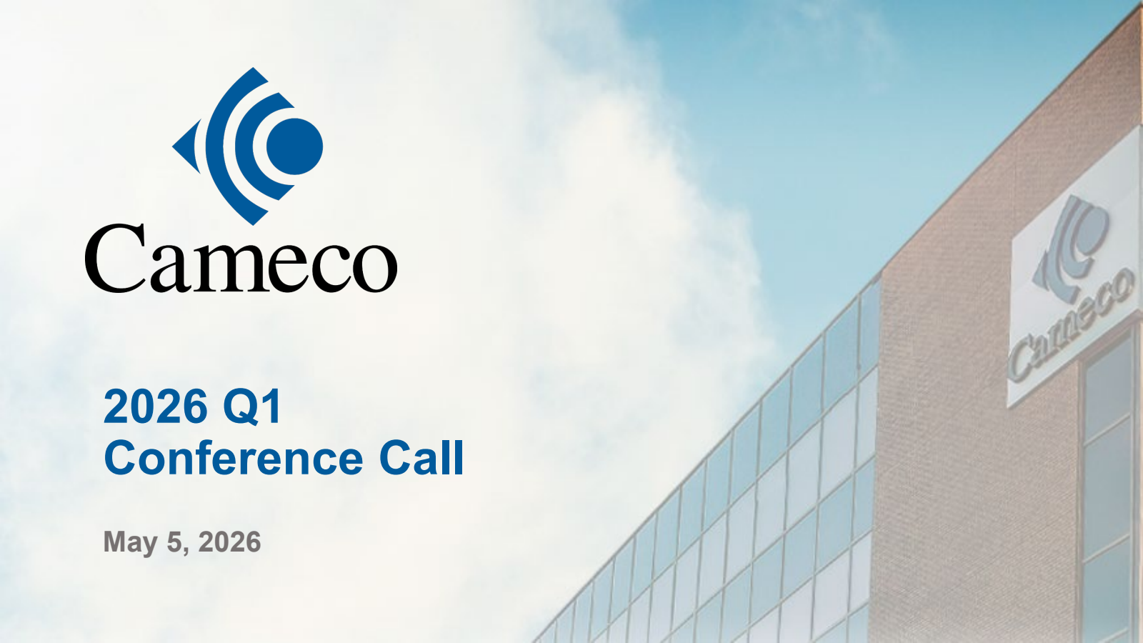 Cameco's Q1 2026 Slide Deck
