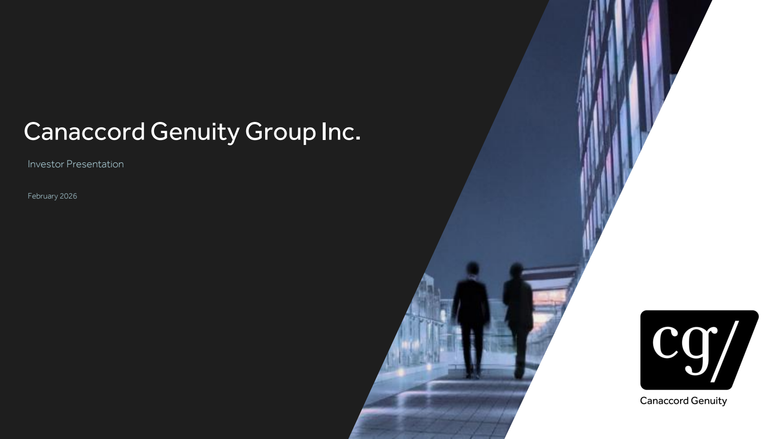 Canaccord Genuity Group's Q3 2026 Slide Deck