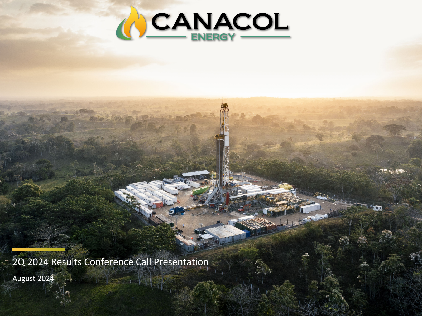 Canacol Energy's Q2 2024 Slide Deck