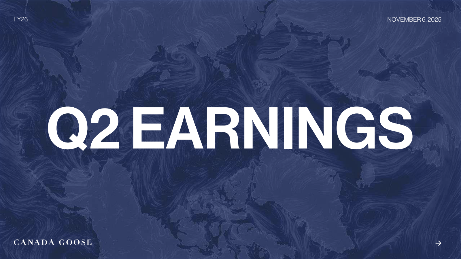 Canada Goose's Q2 2026 Slide Deck
