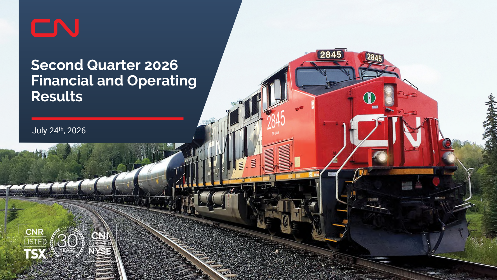 Canadian National Railway's Q2 2026 Slide Deck