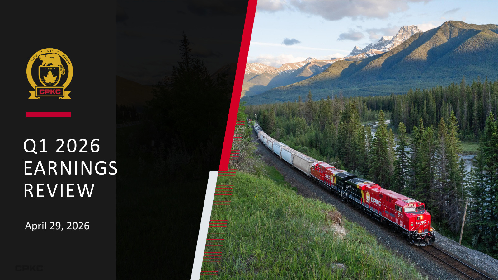 Canadian Pacific Kansas City's Q1 2026 Slide Deck