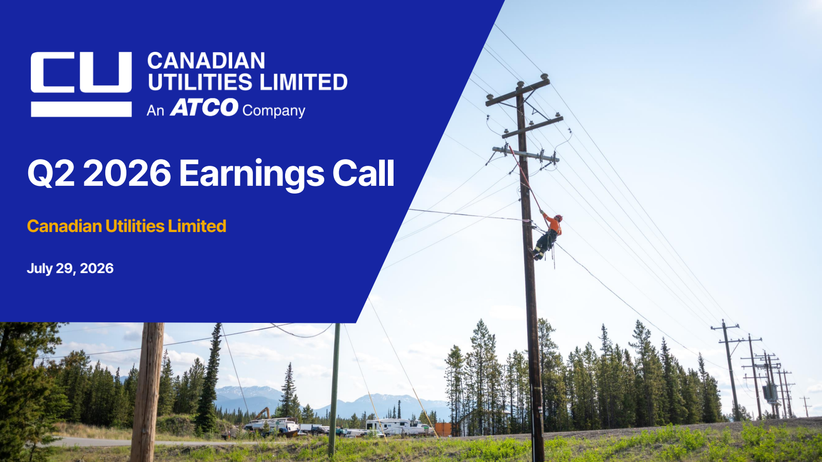 Canadian Utilities' Q2 2026 Slide Deck