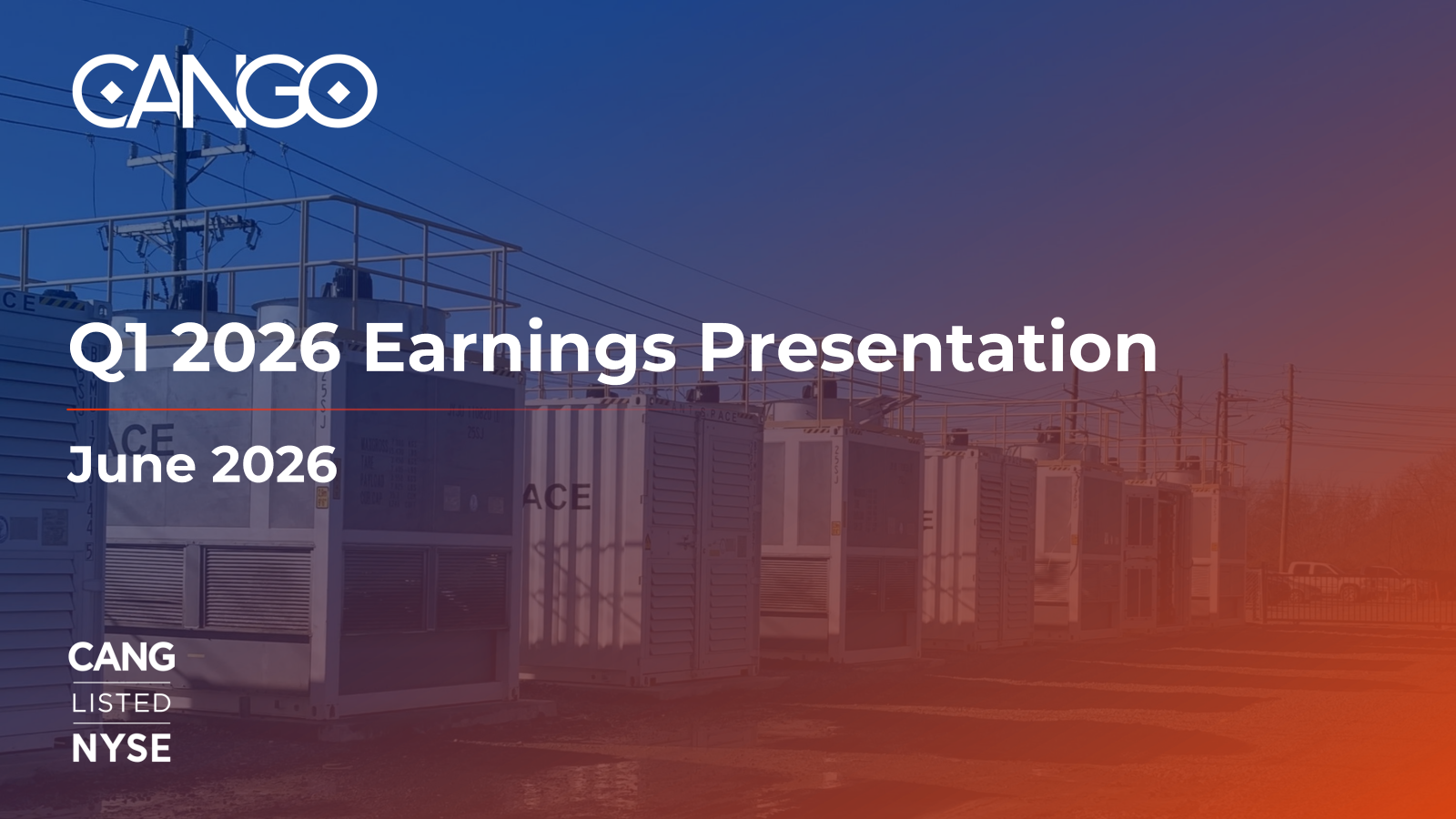Cango's Q1 2026 Slide Deck