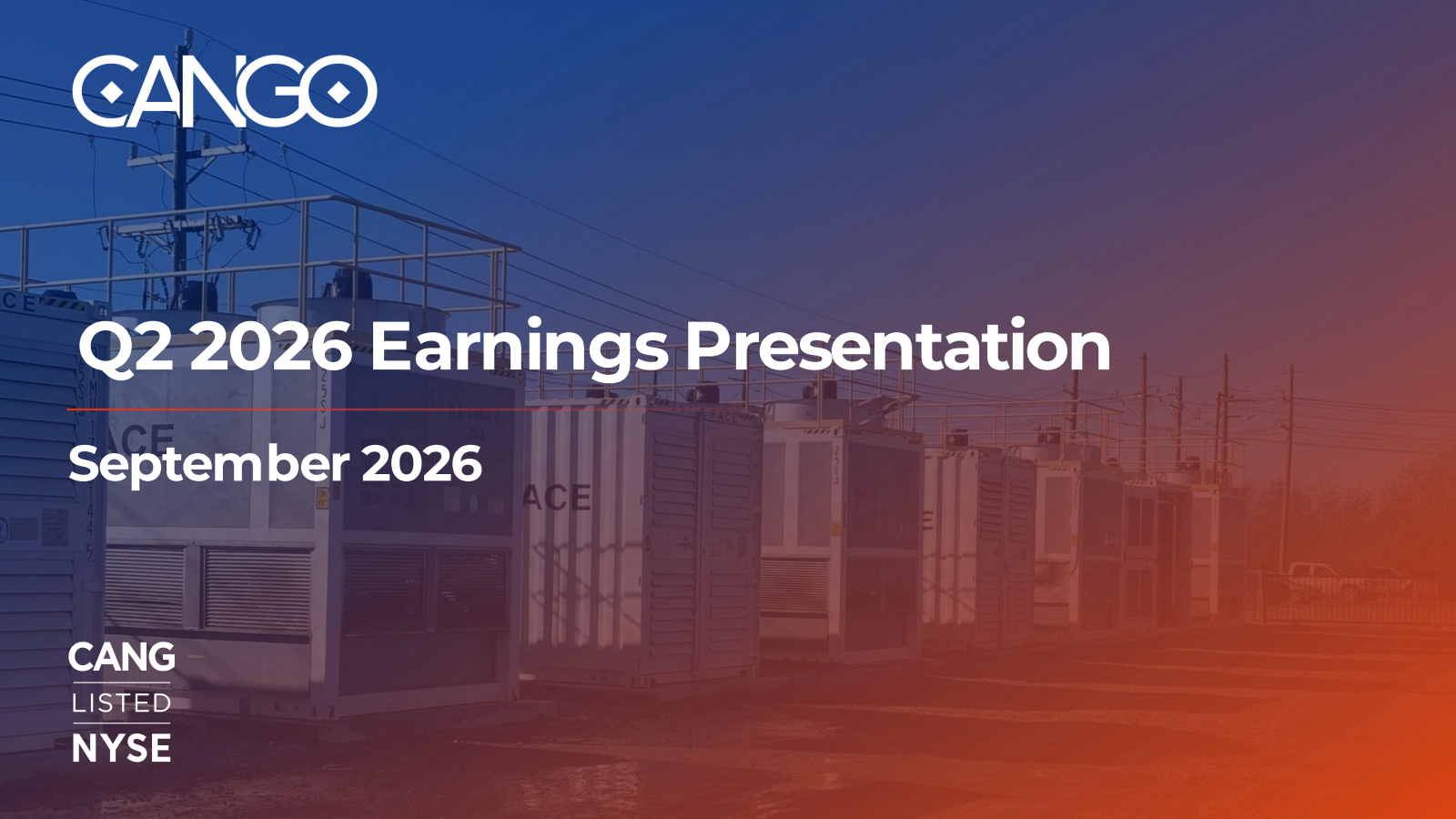 Cango's Q2 2026 Slide Deck