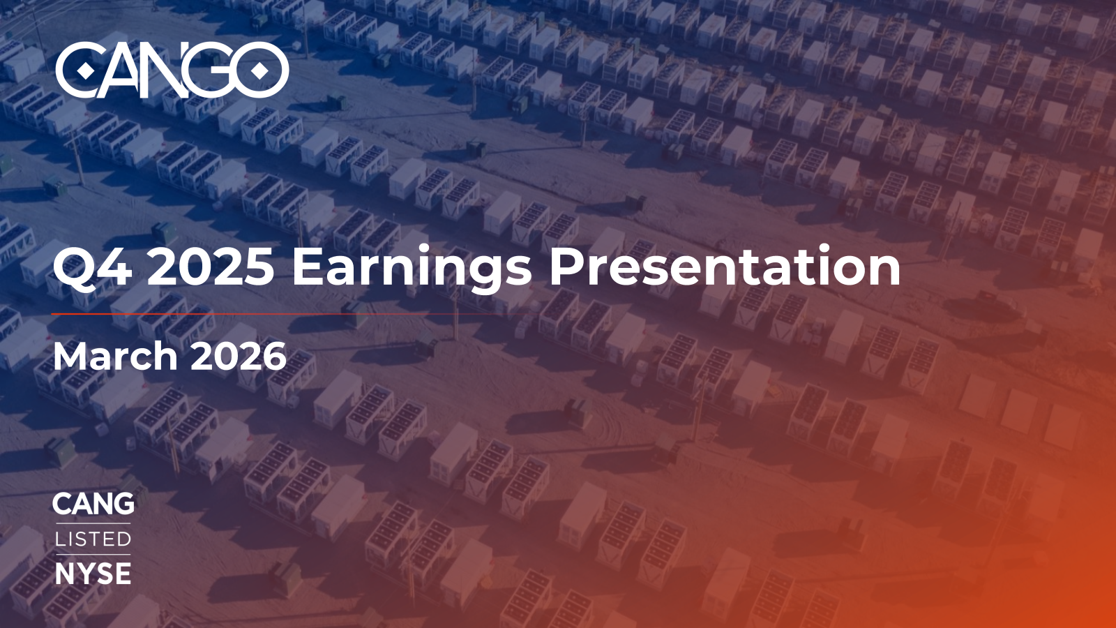 Cango's Q4 2025 Slide Deck