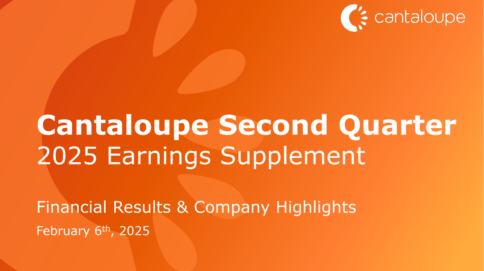 Cantaloupe's Q2 2025 Slide Deck