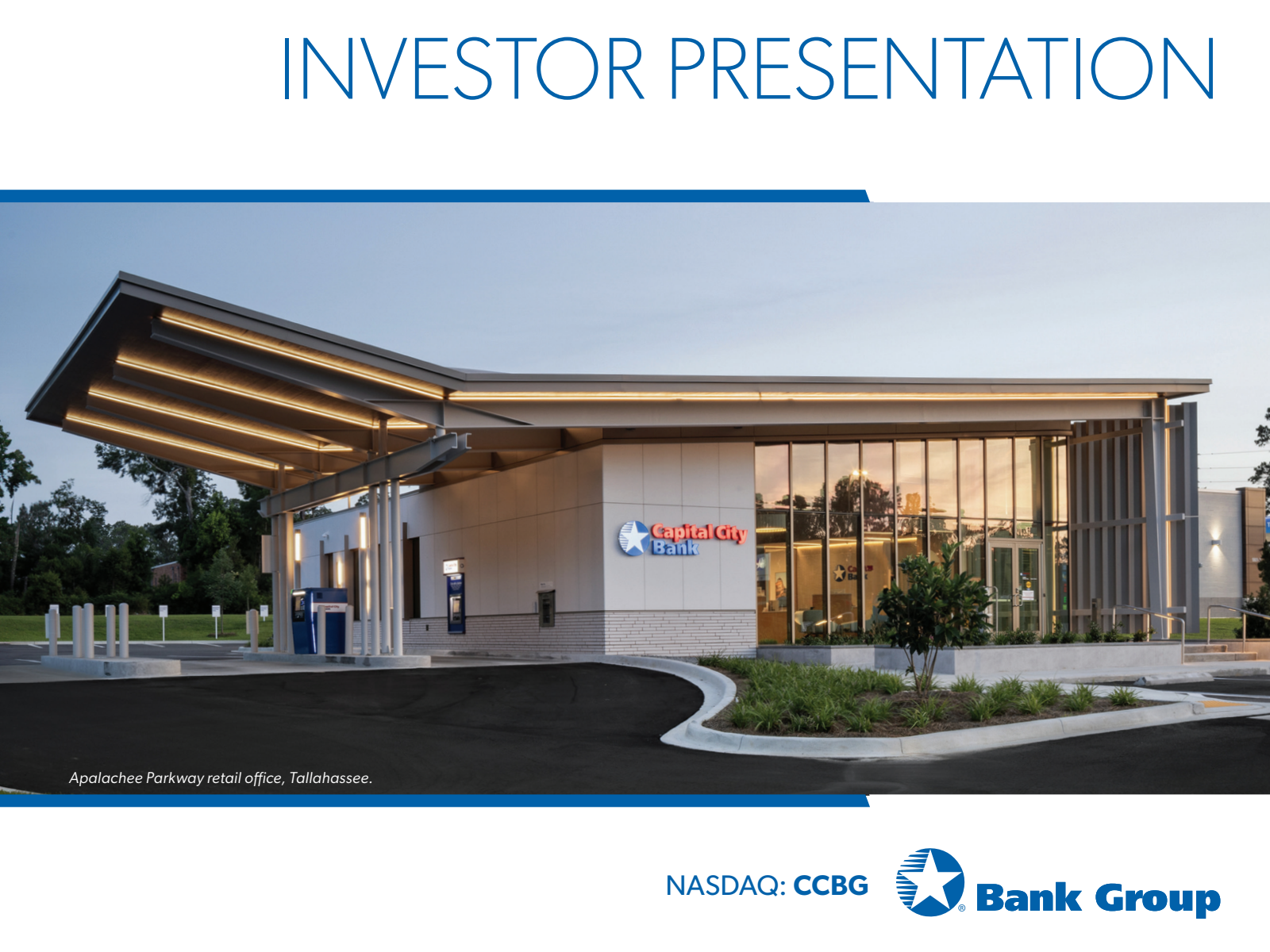 Capital City Bank Group's Q2 2026 Slide Deck