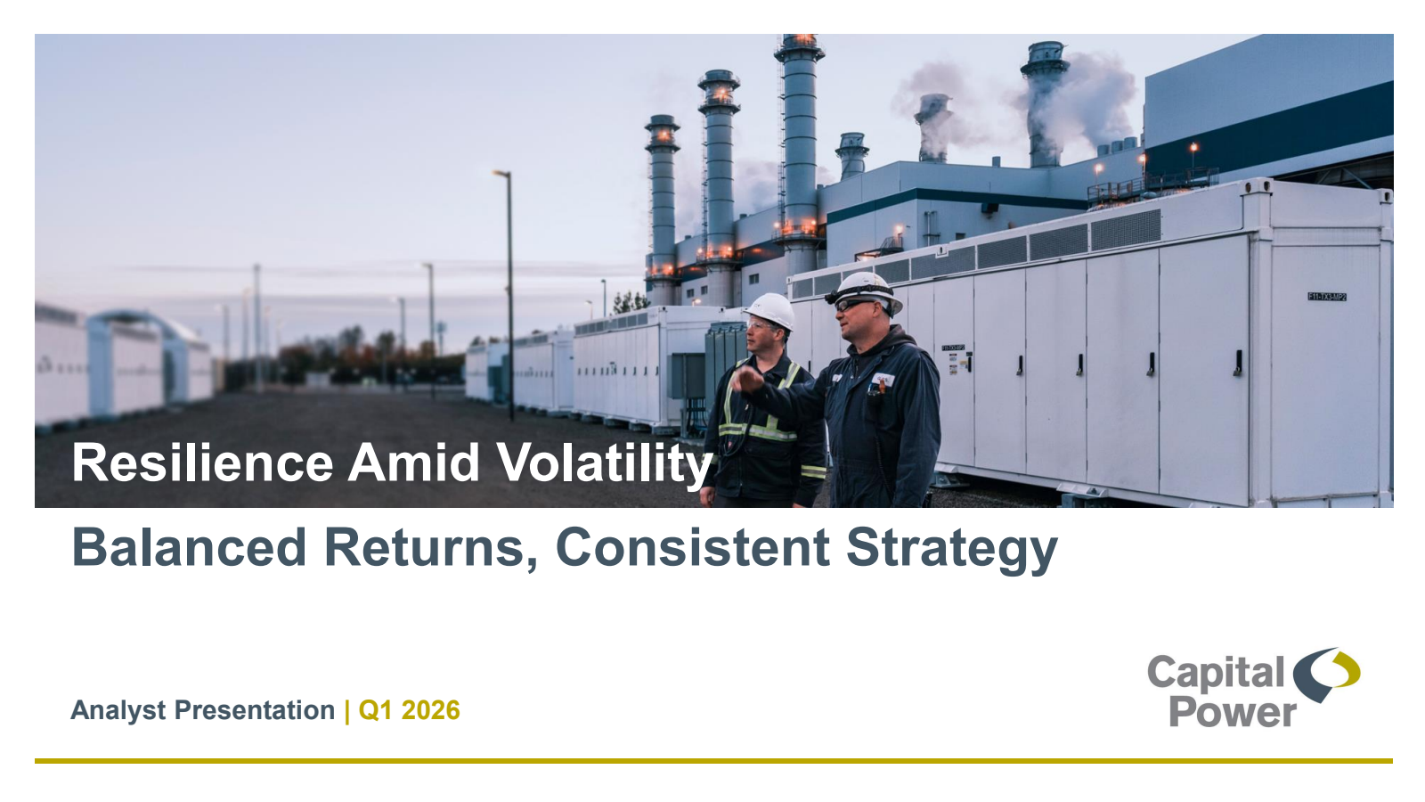 Capital Power's Q1 2026 Slide Deck