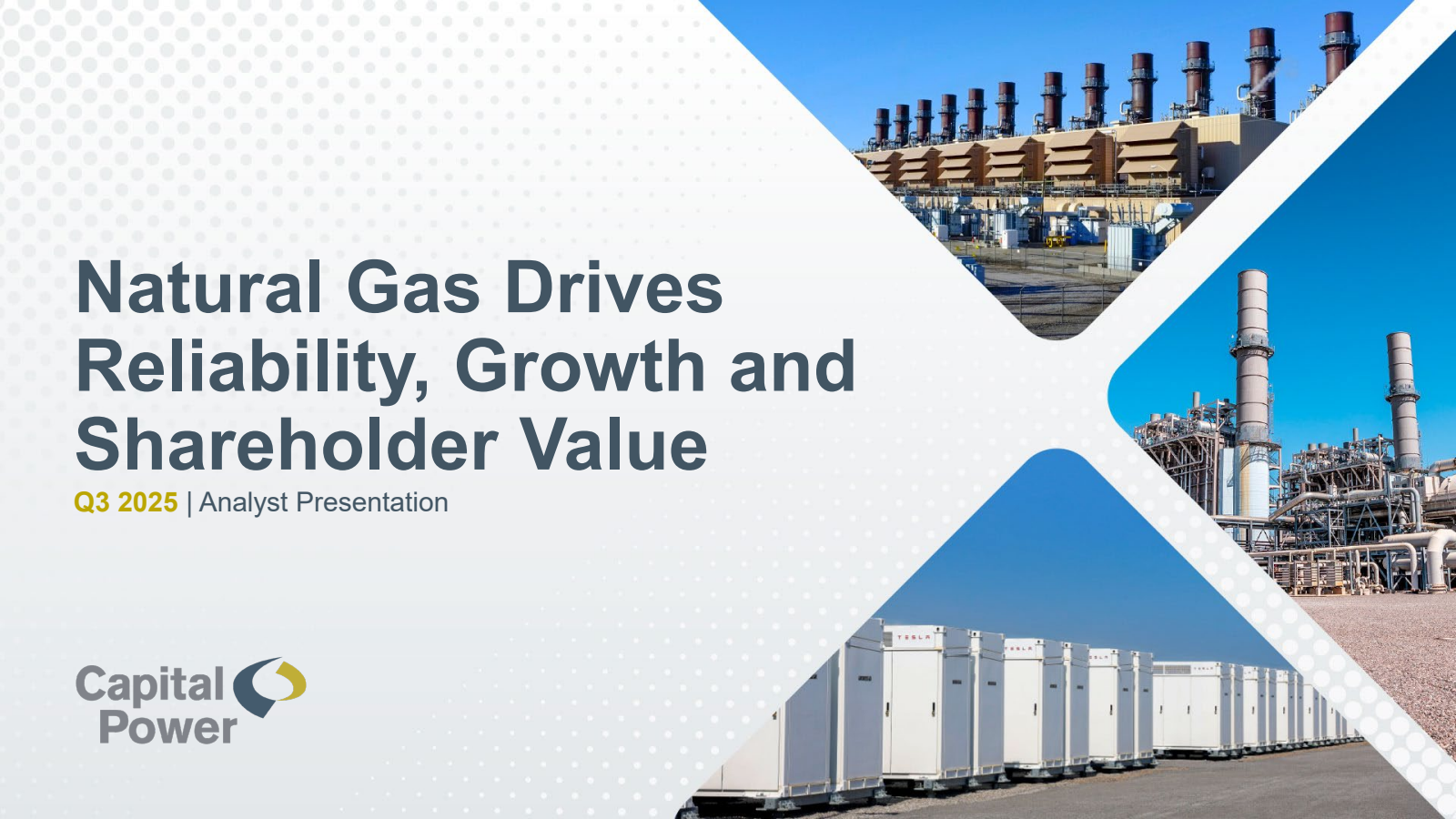 Capital Power's Q3 2025 Slide Deck