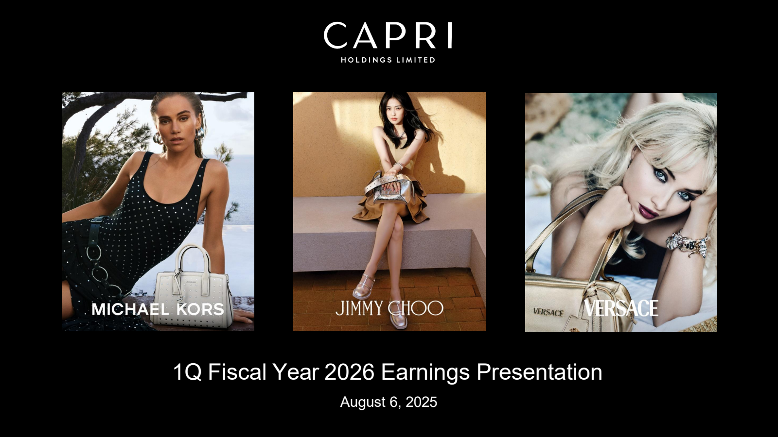 Capri's Q1 2026 Slide Deck