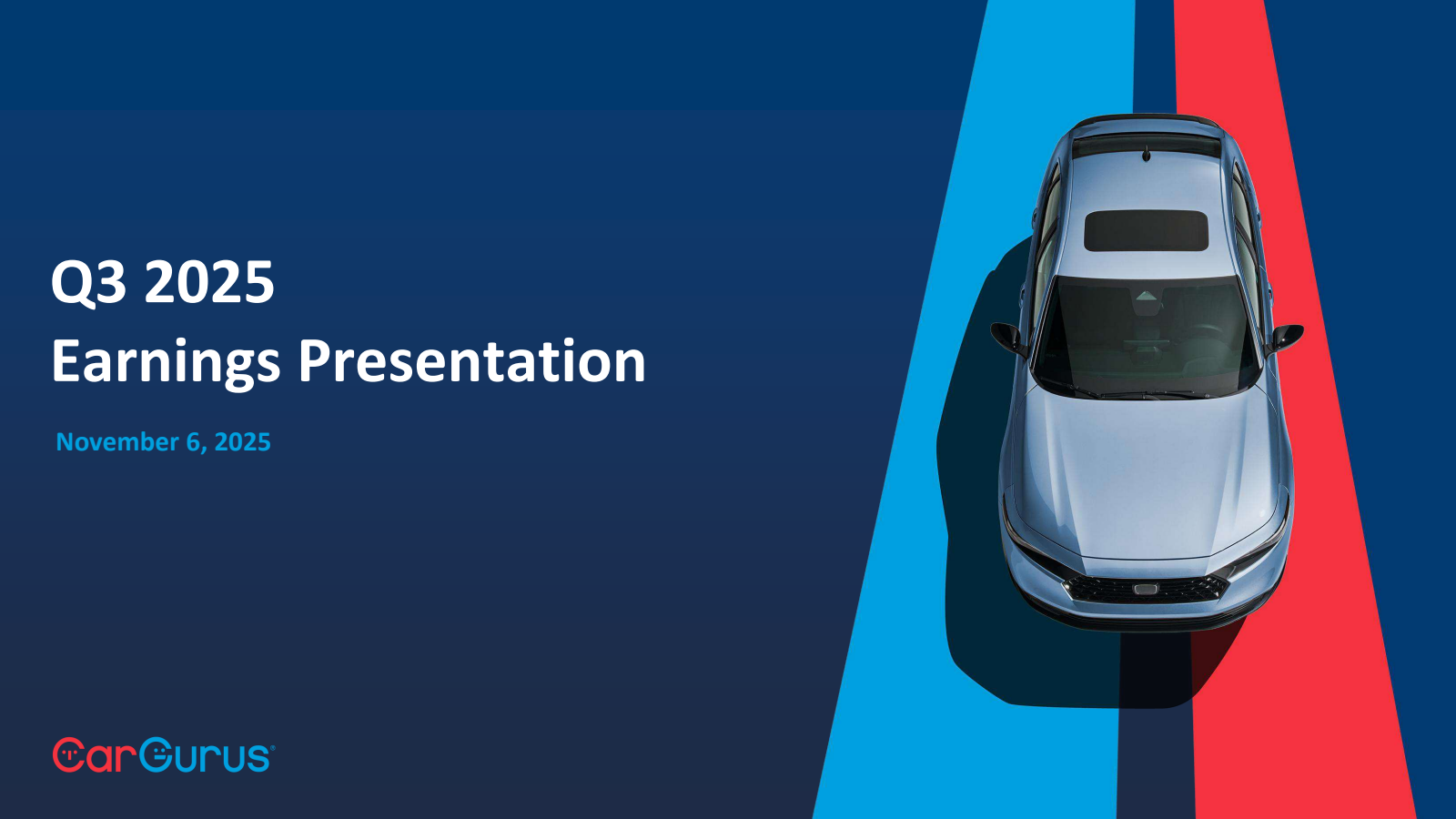 CarGurus' Q3 2025 Slide Deck