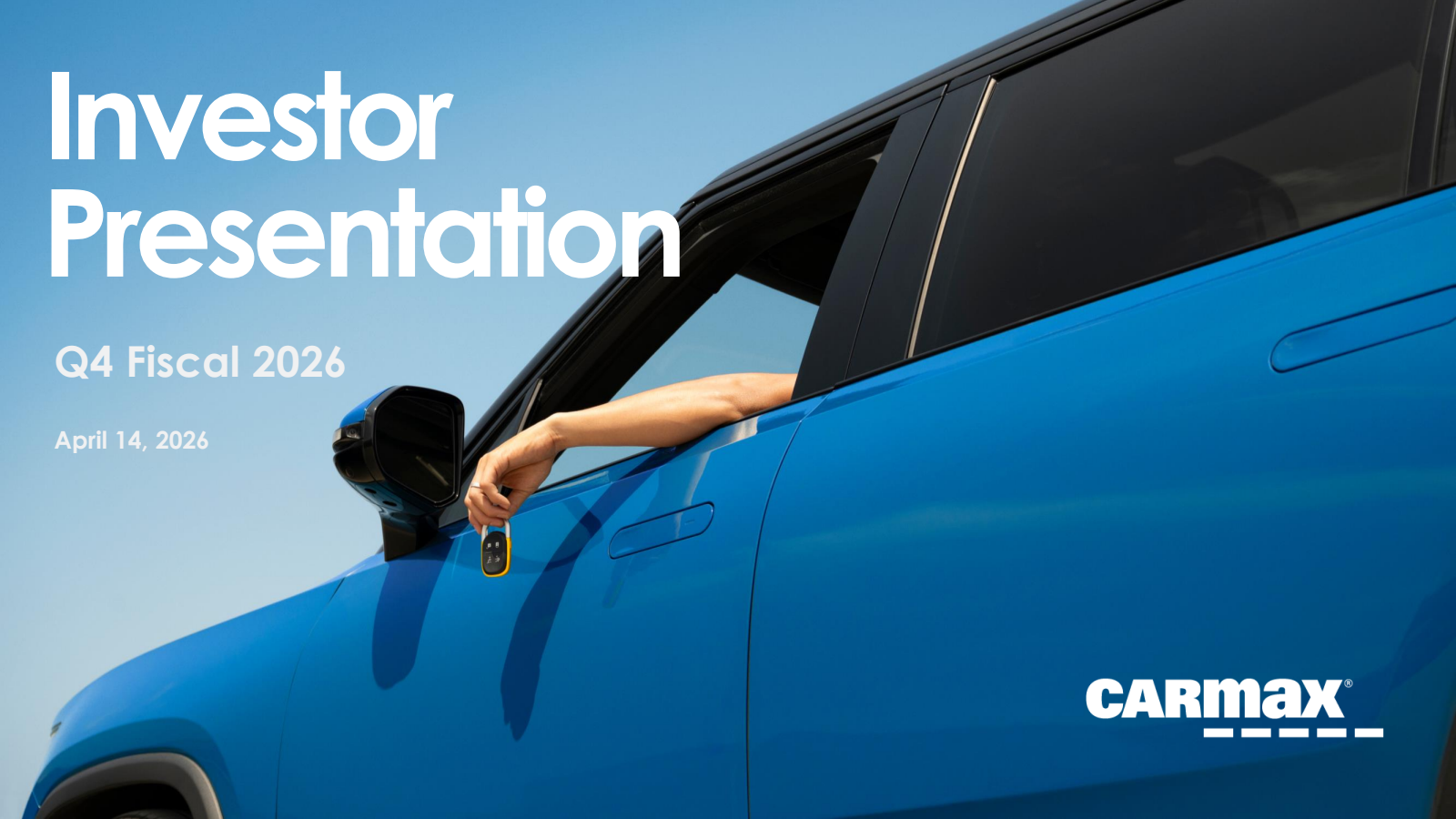 CarMax's Q4 2026 Slide Deck