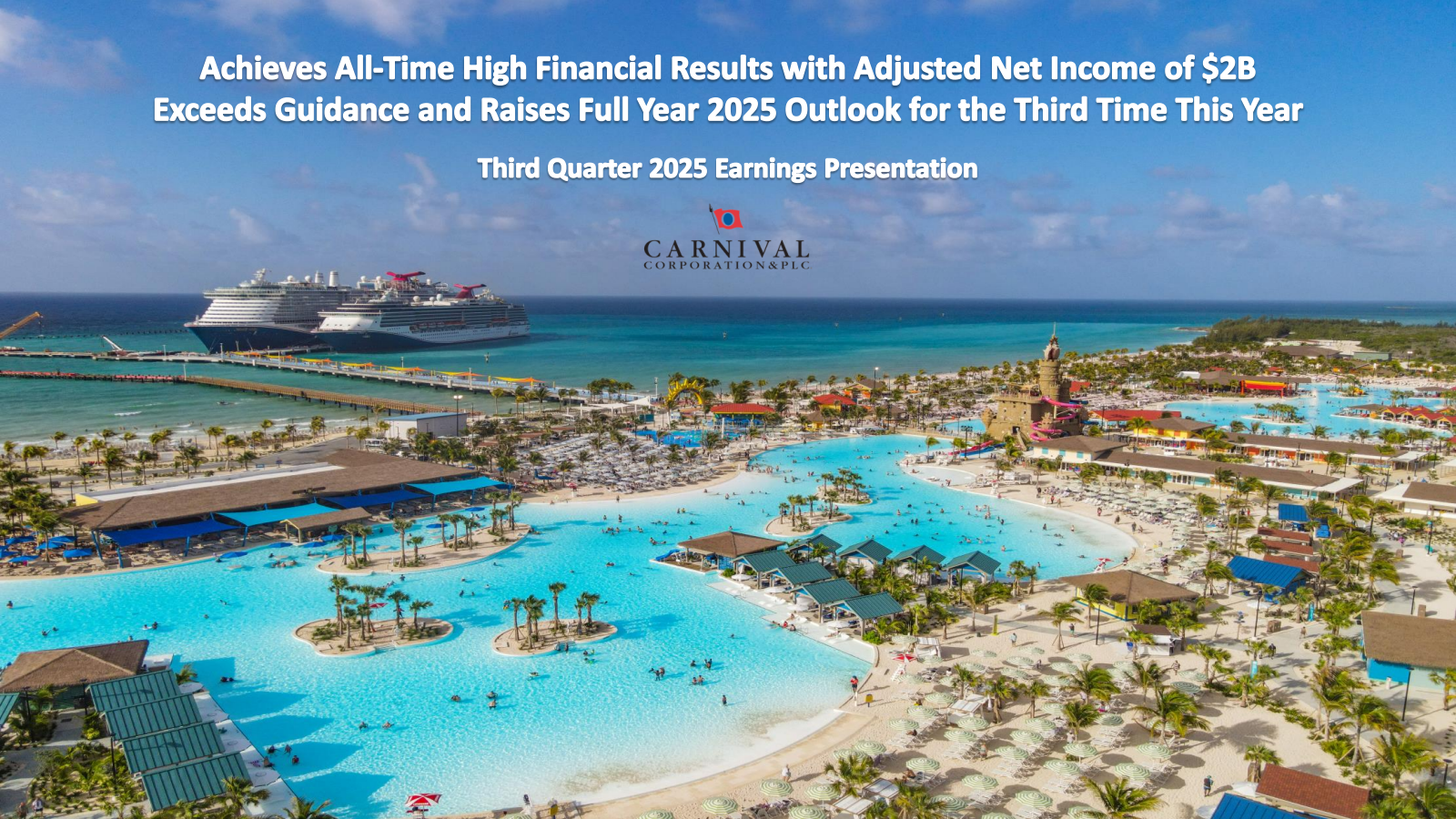 Carnival's Q3 2025 Slide Deck