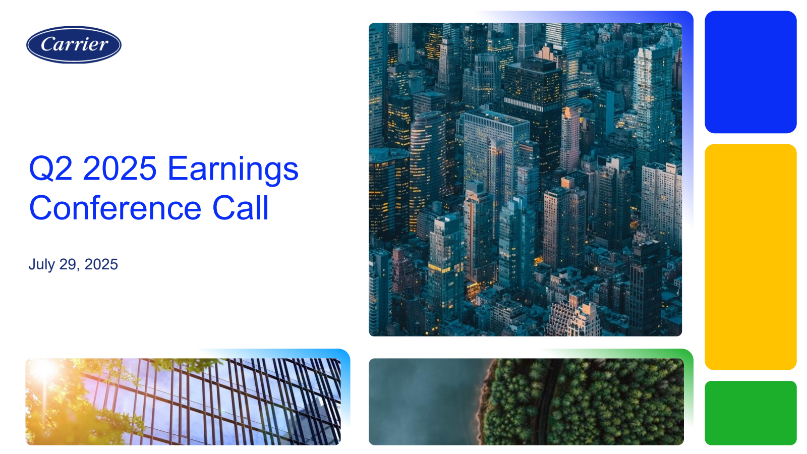 Carrier Global's Q2 2025 Slide Deck