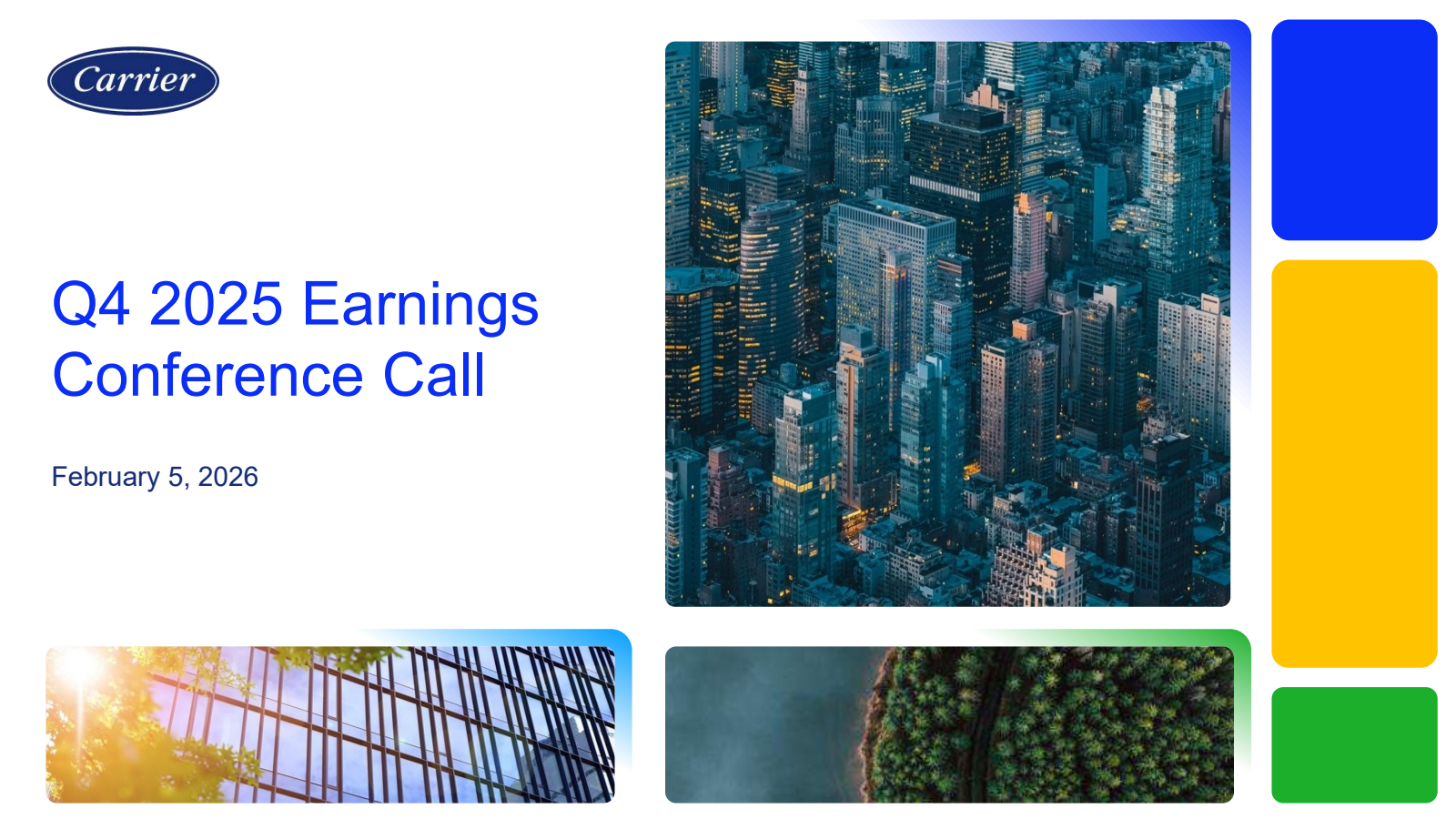 Carrier Global's Q4 2025 Slide Deck