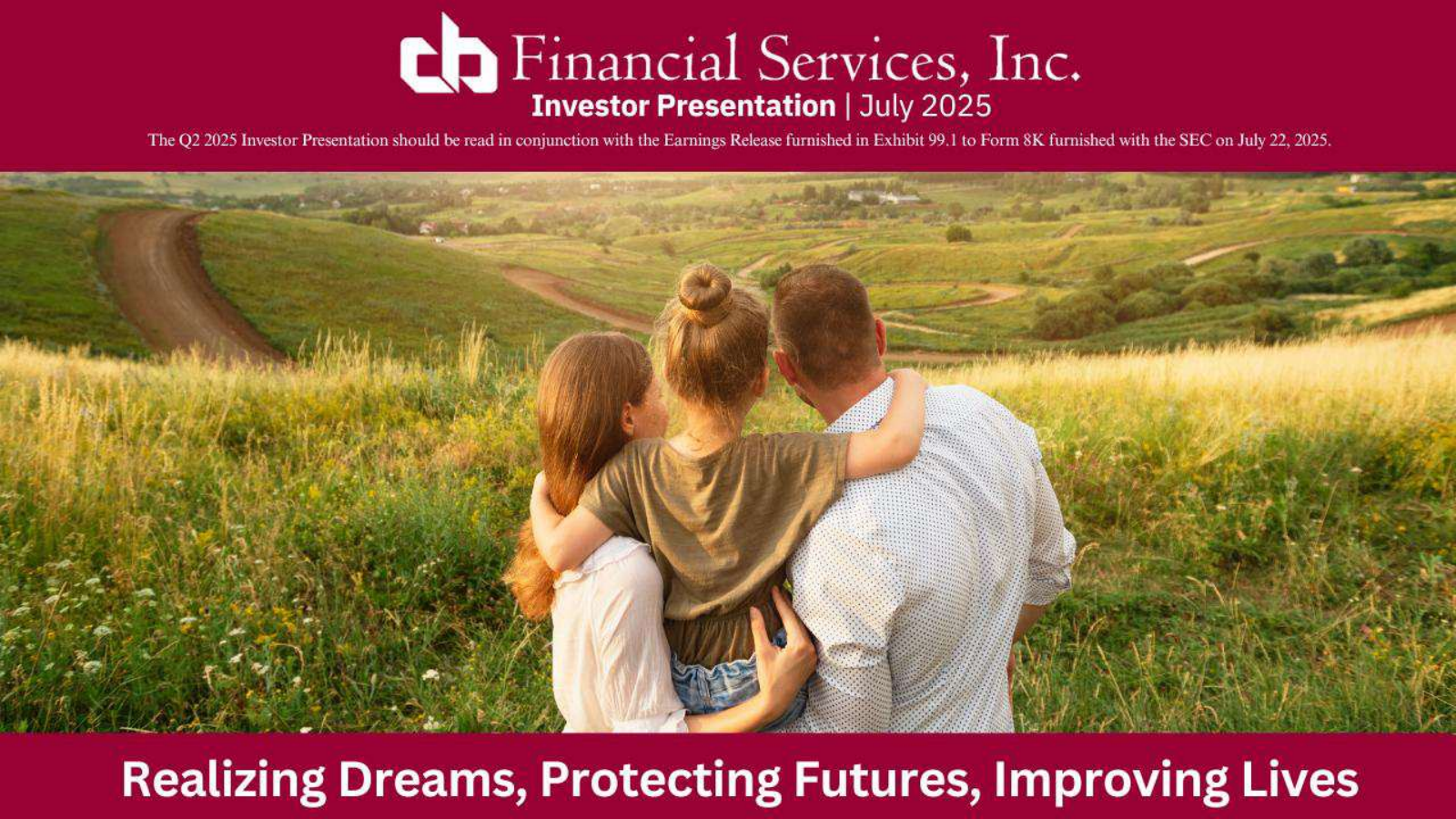CB Financial Services' Q2 2025 Slide Deck