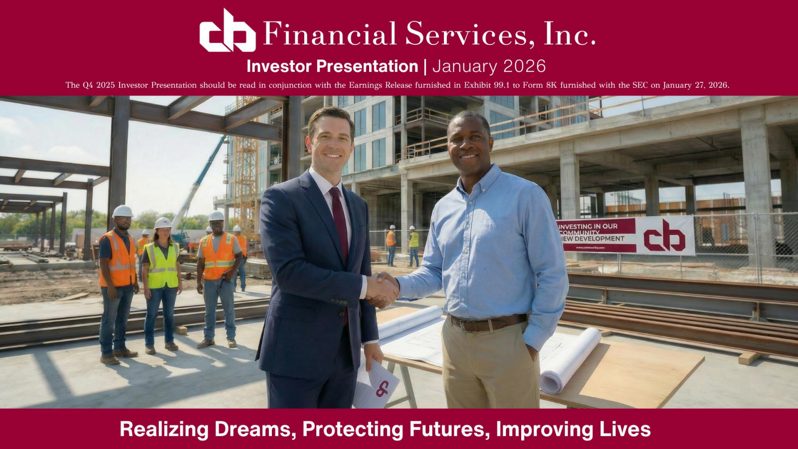 CB Financial Services' Q4 2025 Slide Deck