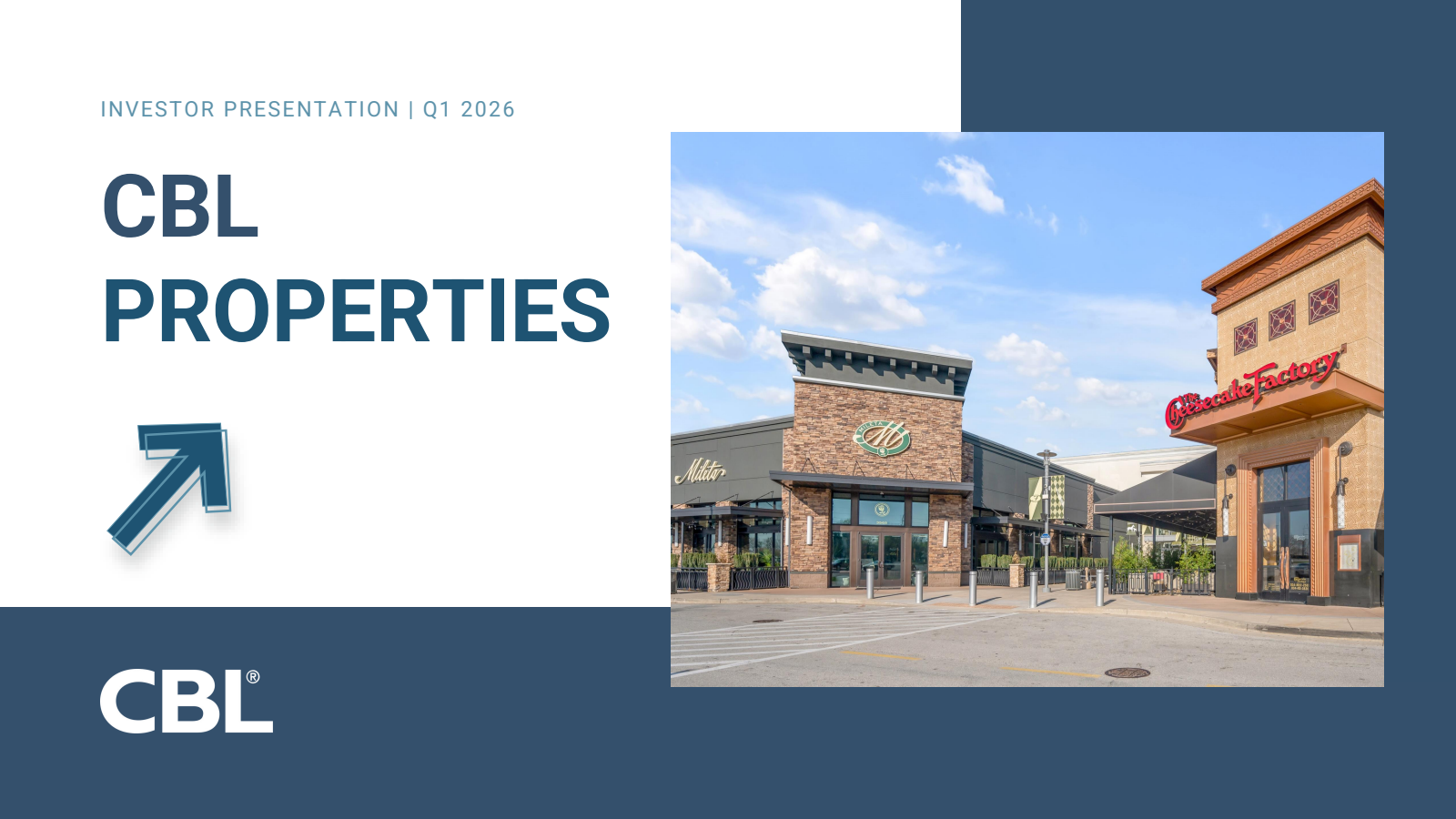 CBL & Associates Properties' Q1 2026 Slide Deck