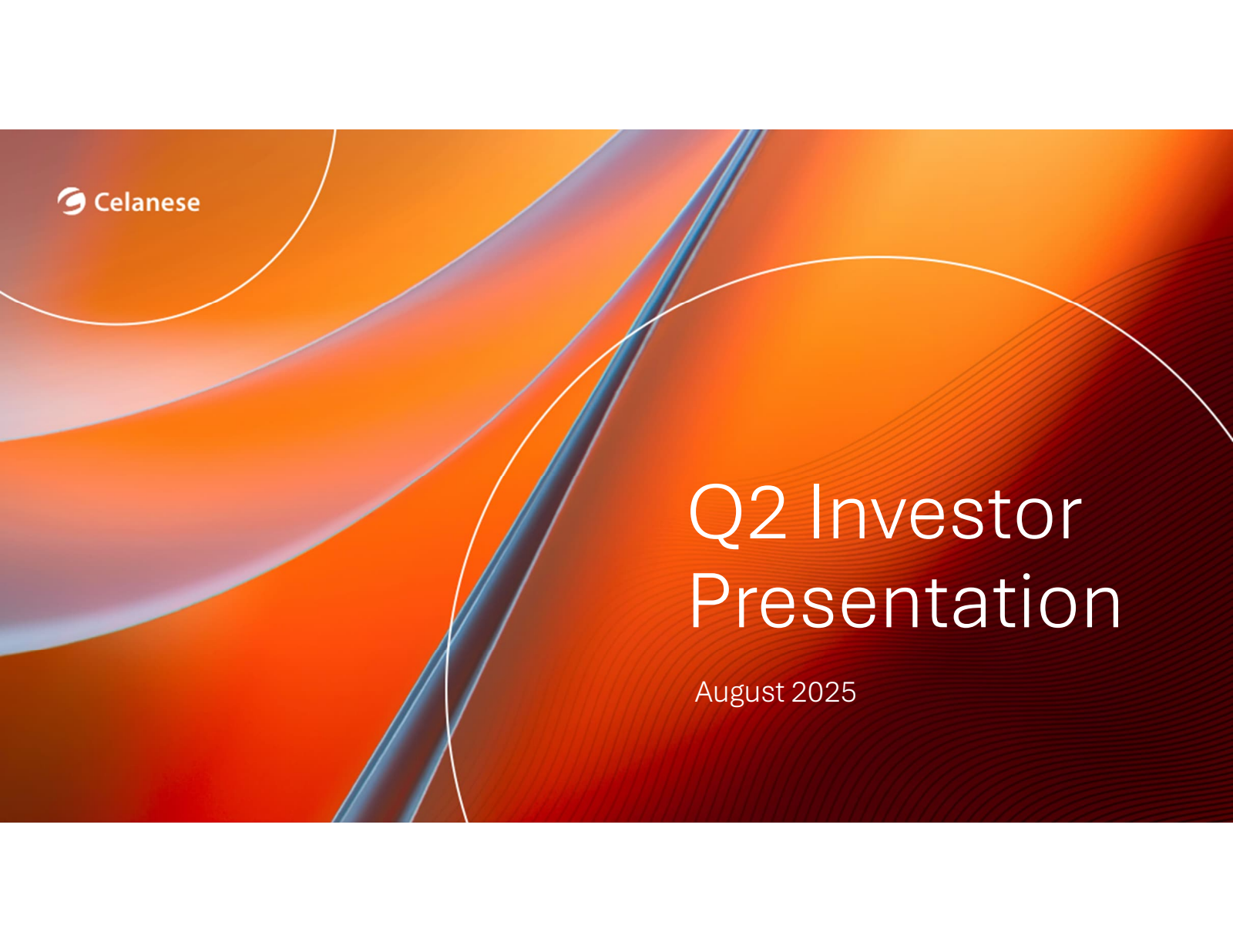 Celanese's Q2 2025 Slide Deck