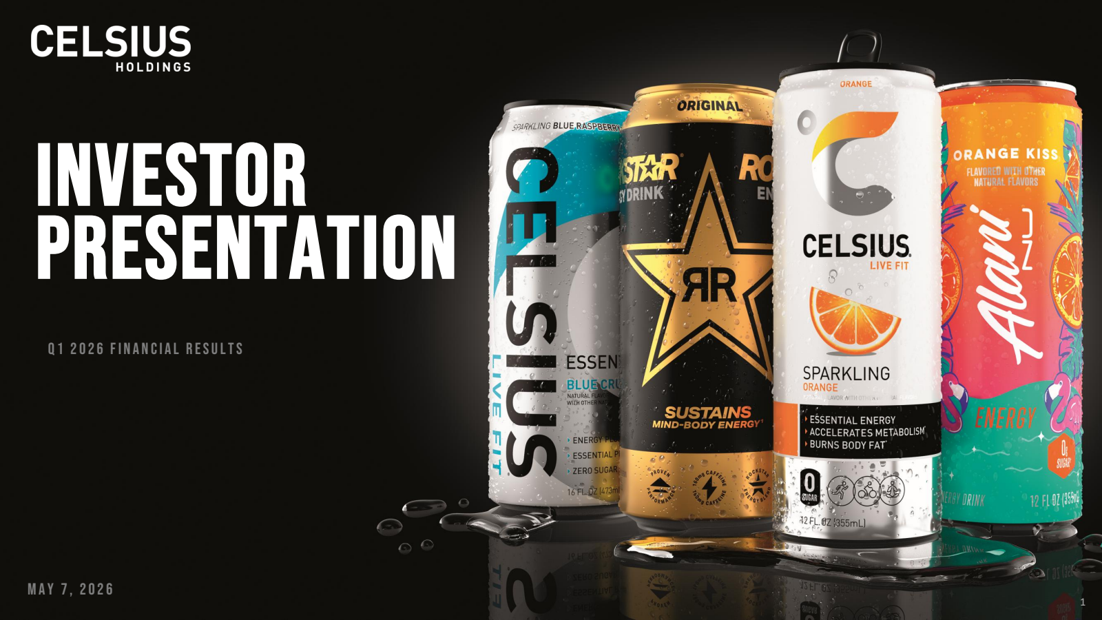Celsius' Q1 2026 Slide Deck