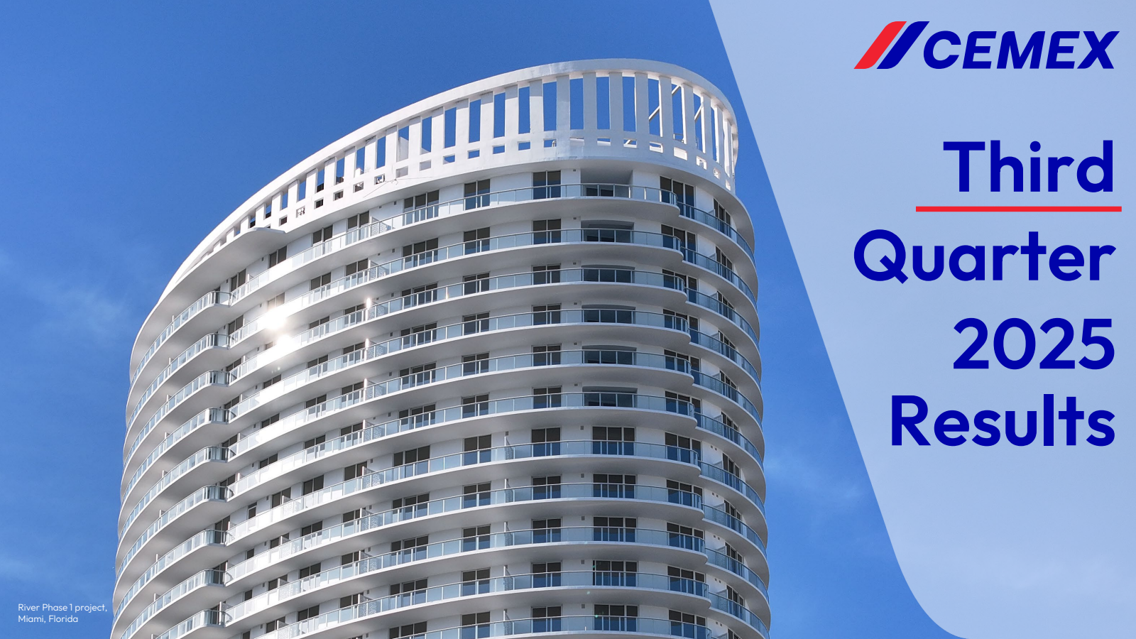 Cemex's Q3 2025 Slide Deck