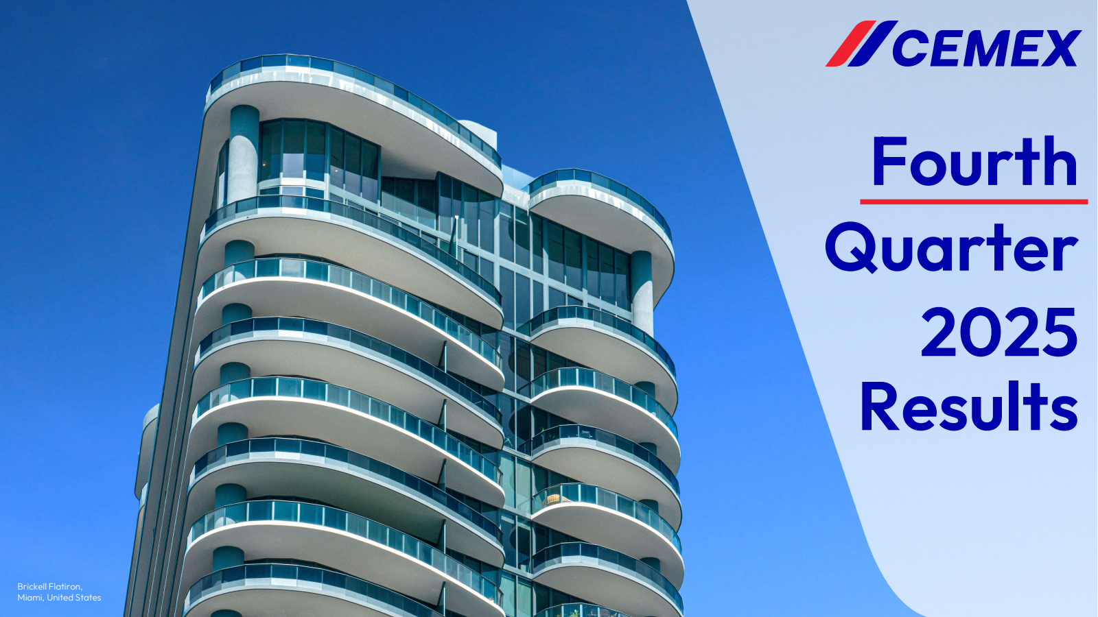 Cemex's Q4 2025 Slide Deck