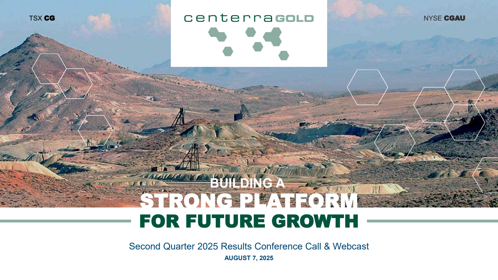 Centerra Gold's Q2 2025 Slide Deck