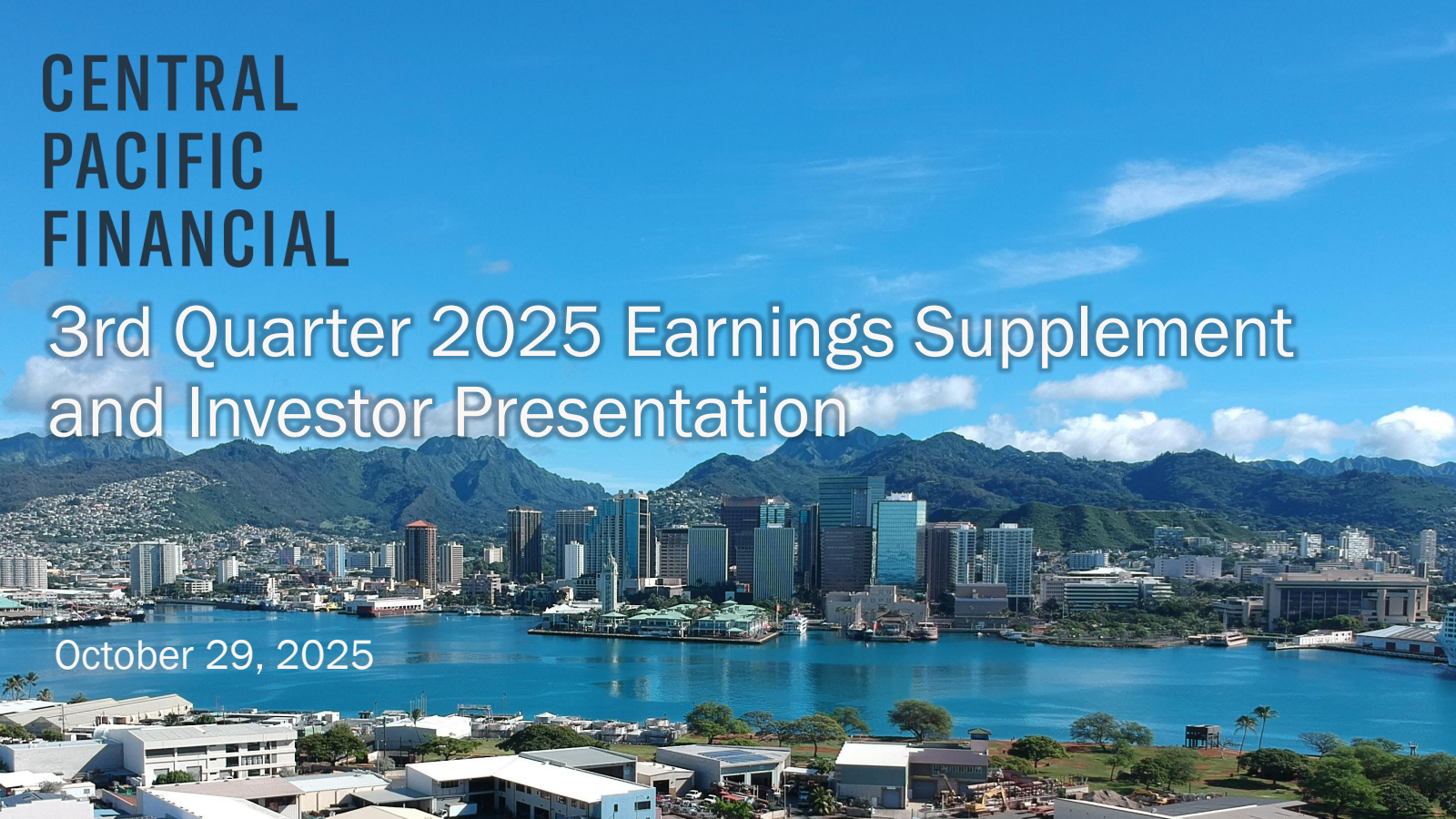 CPB's Q3 2025 Slide Deck