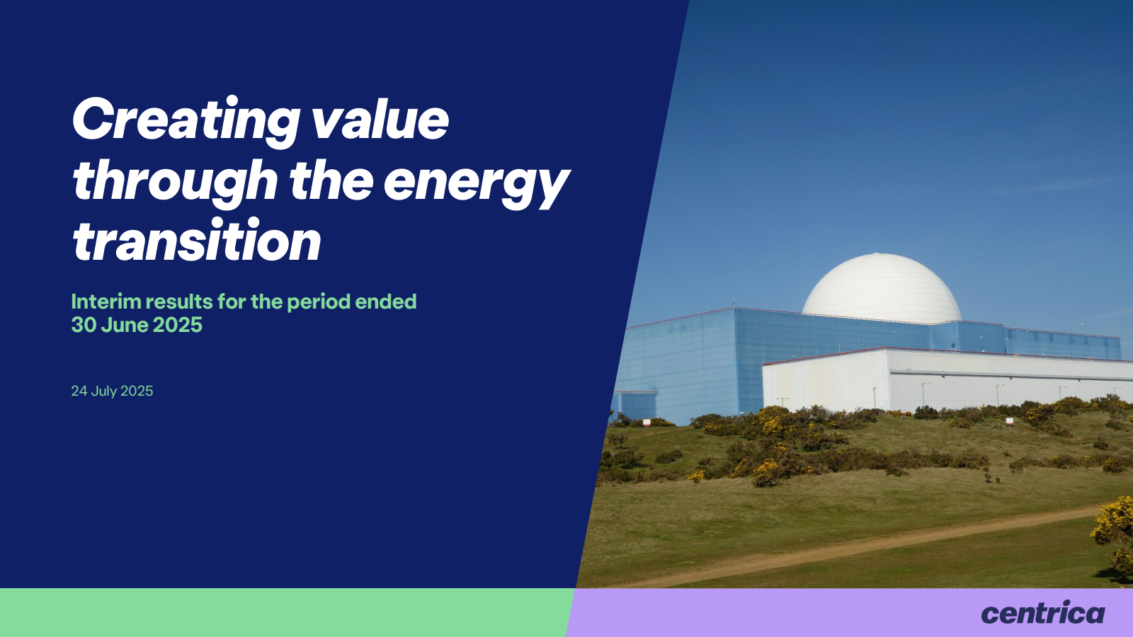 Centrica's H1 2025 Slide Deck