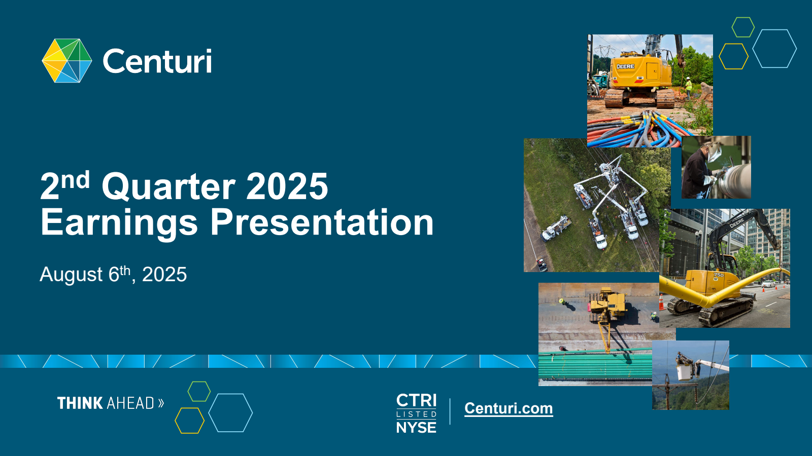 Centuri's Q2 2025 Slide Deck