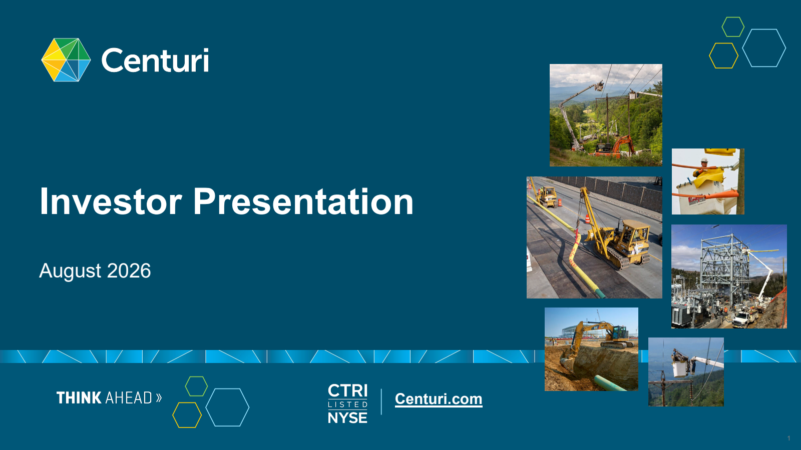 Centuri's Q2 2026 Slide Deck