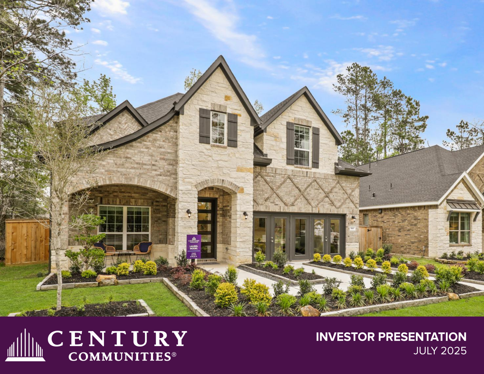 Century Communities' Q2 2025 Slide Deck