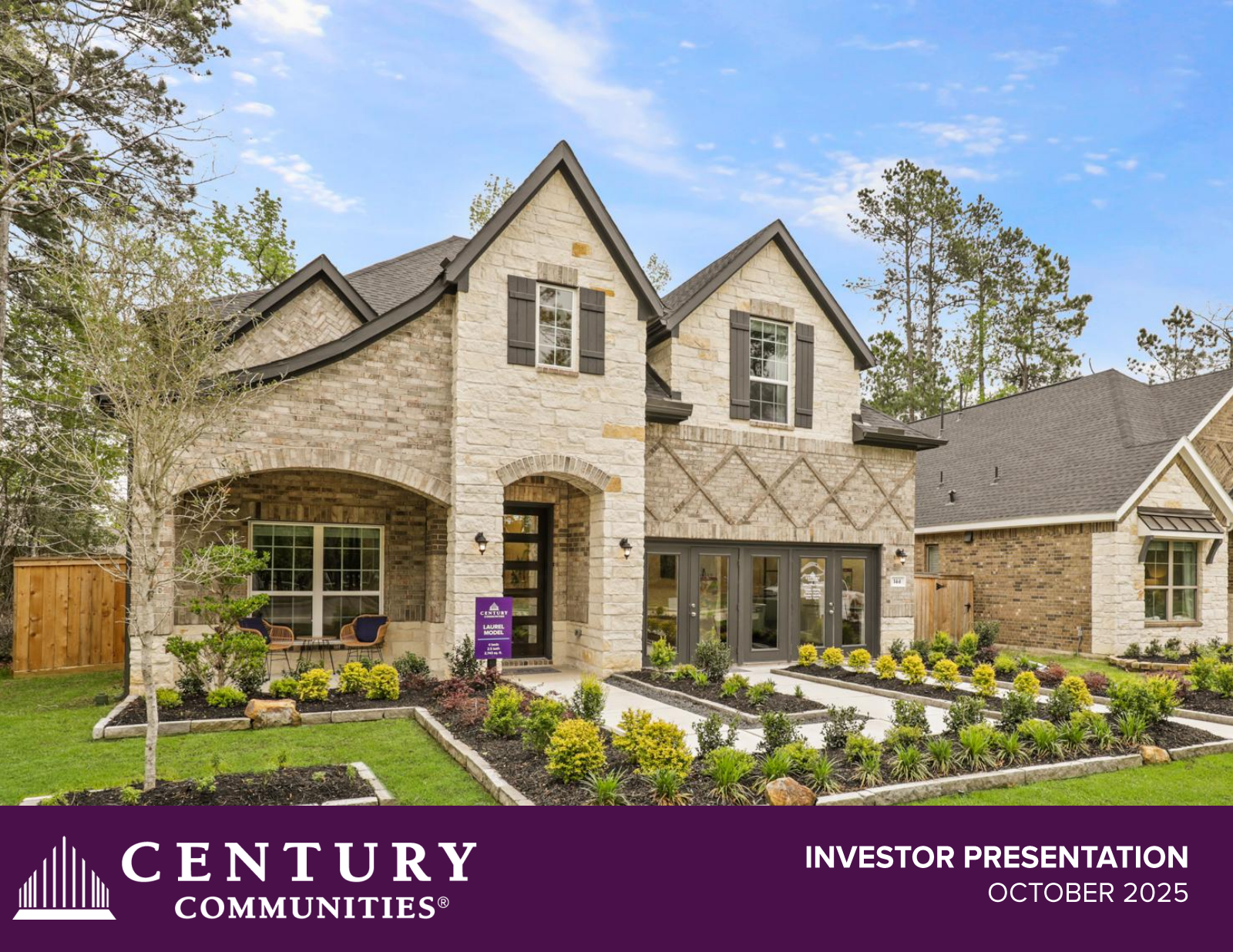 Century Communities' Q3 2025 Slide Deck