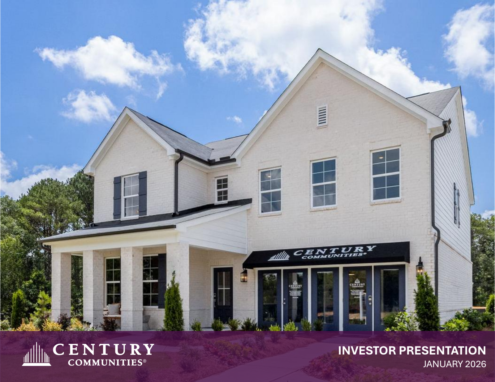 Century Communities' Q4 2025 Slide Deck