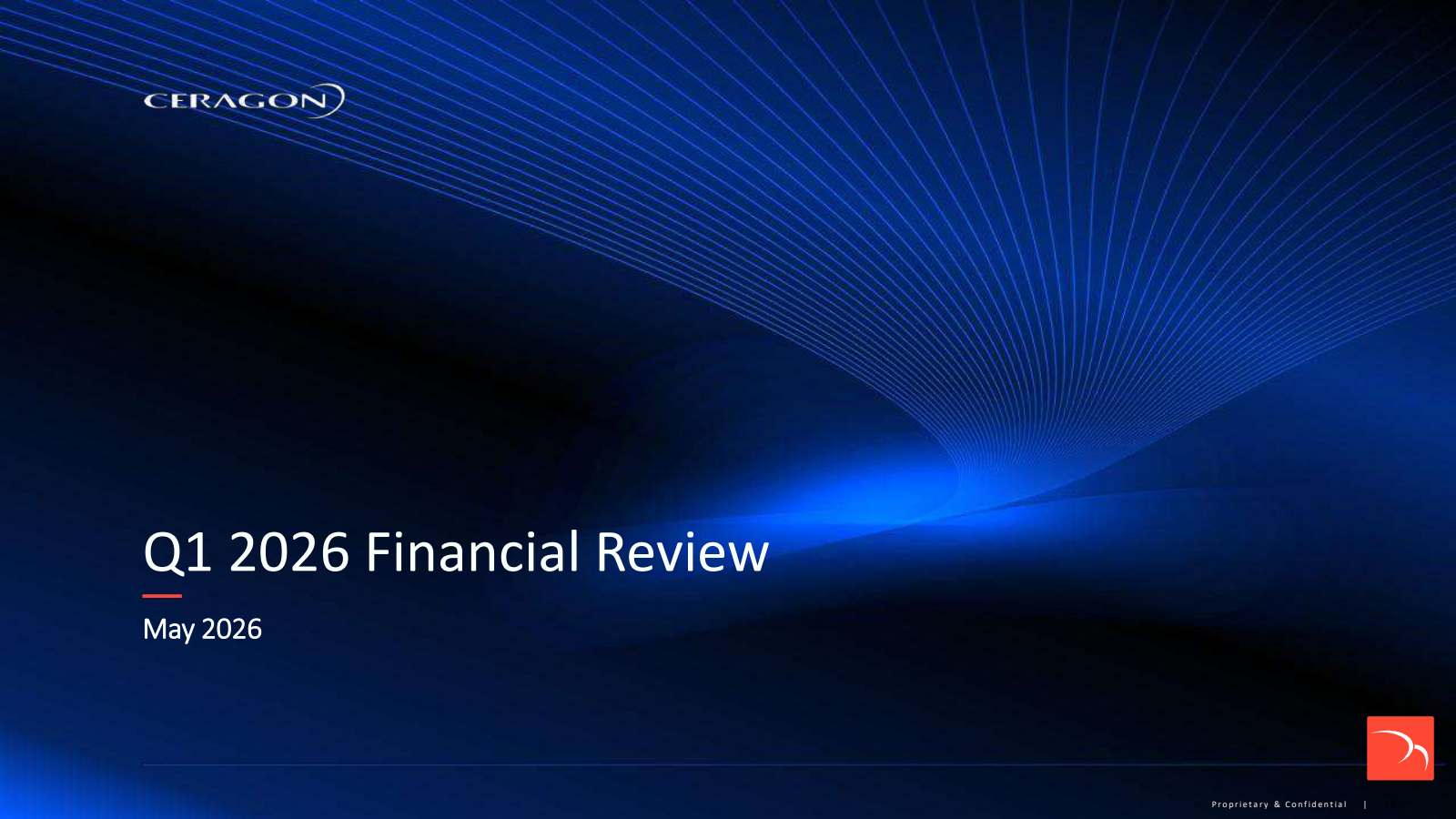 Ceragon Networks' Q1 2026 Slide Deck