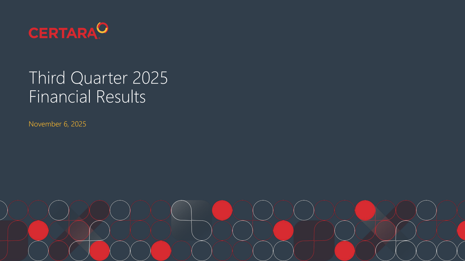 Certara's Q3 2025 Slide Deck