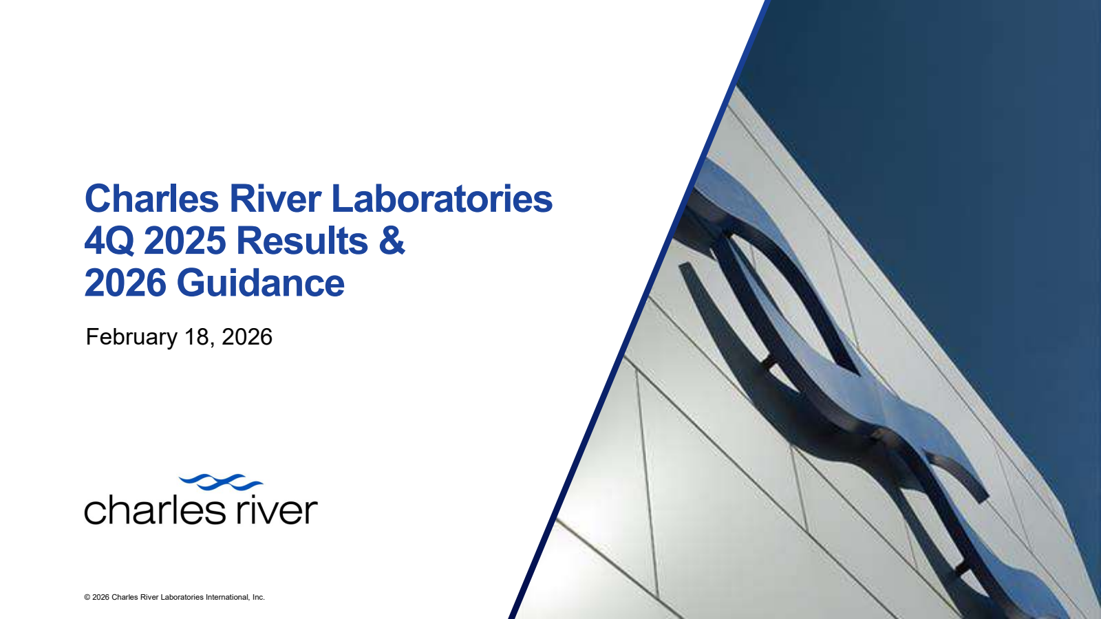 Charles River Laboratories International's Q4 2025 Slide Deck