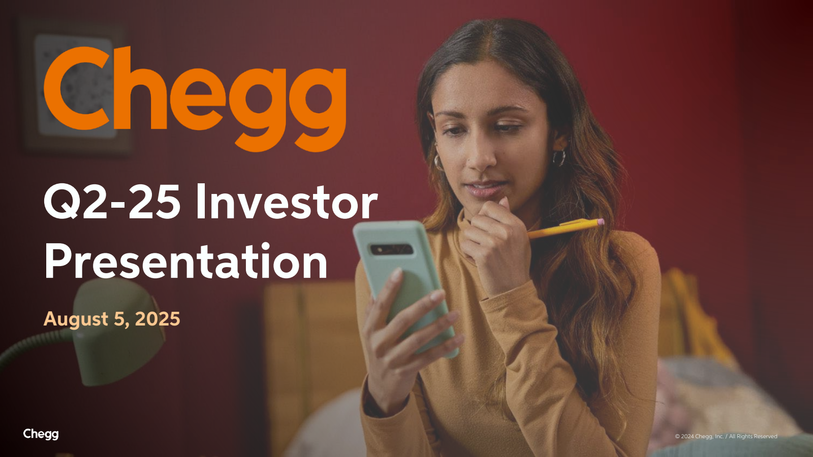 Chegg's Q2 2025 Slide Deck
