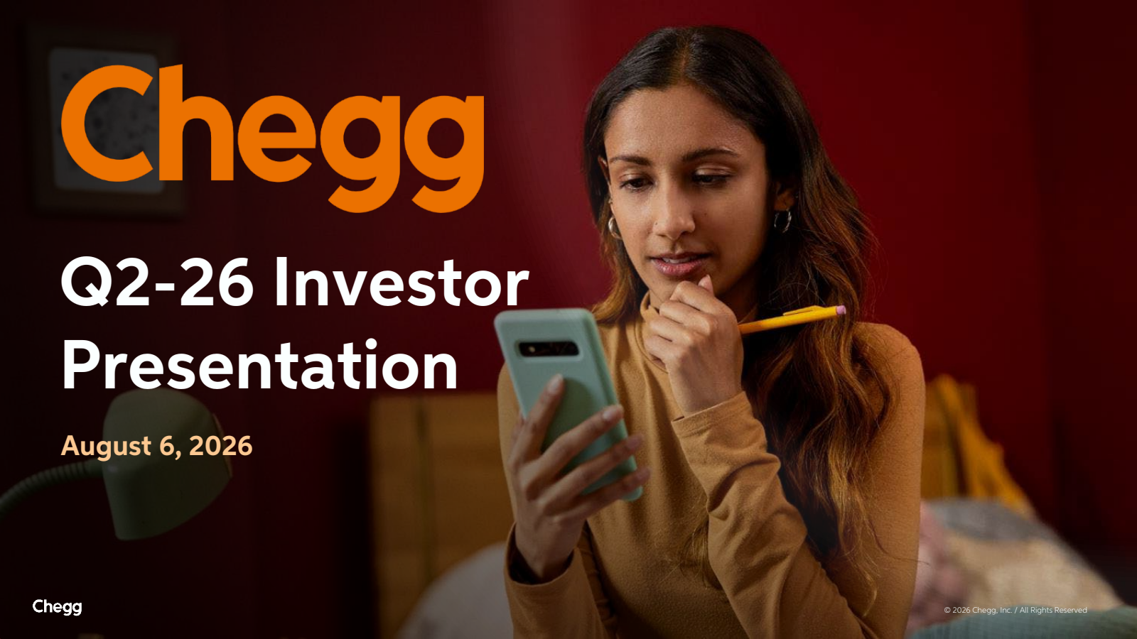 Chegg's Q2 2026 Slide Deck