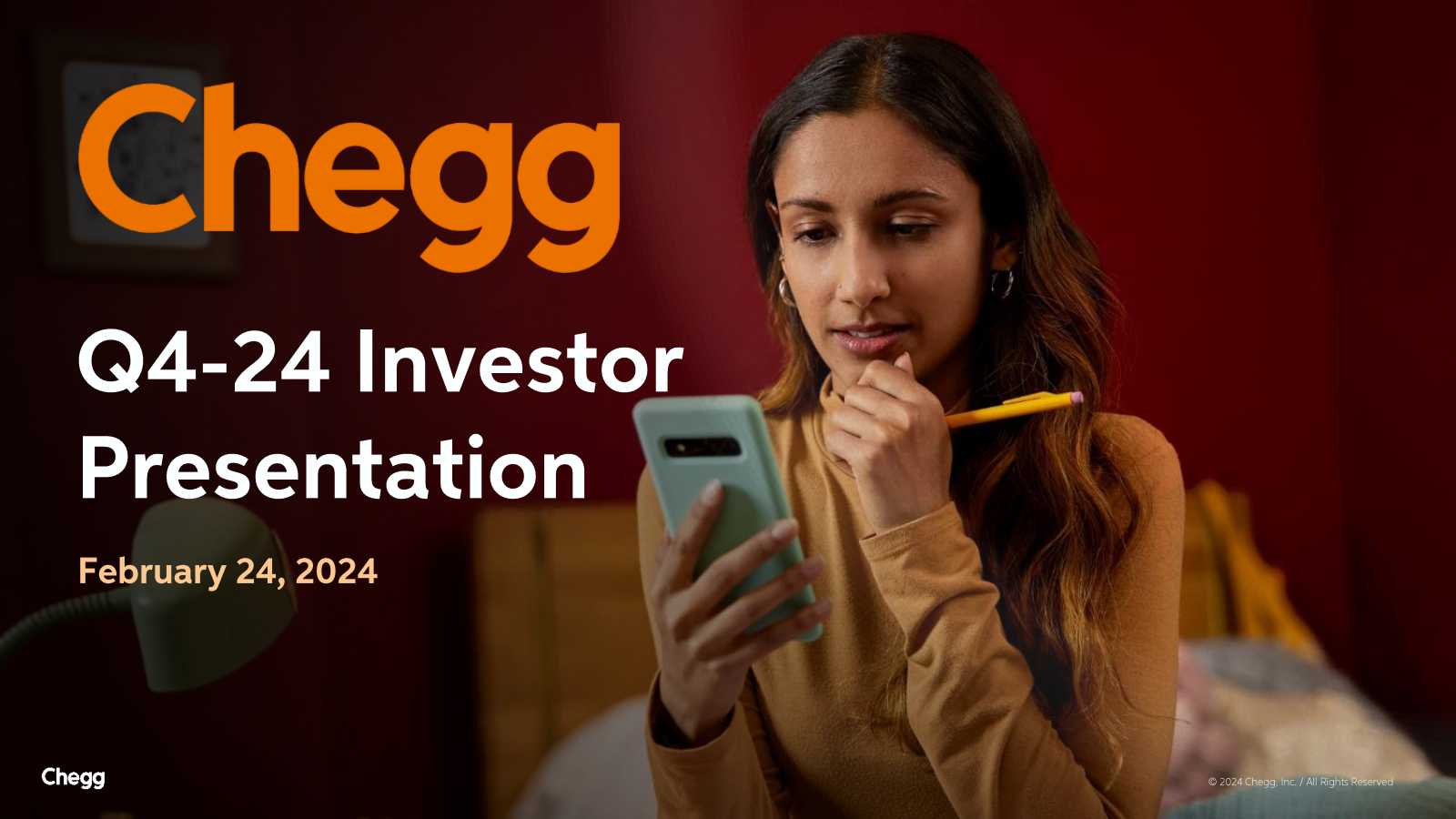 Chegg's Q4 2024 Slide Deck