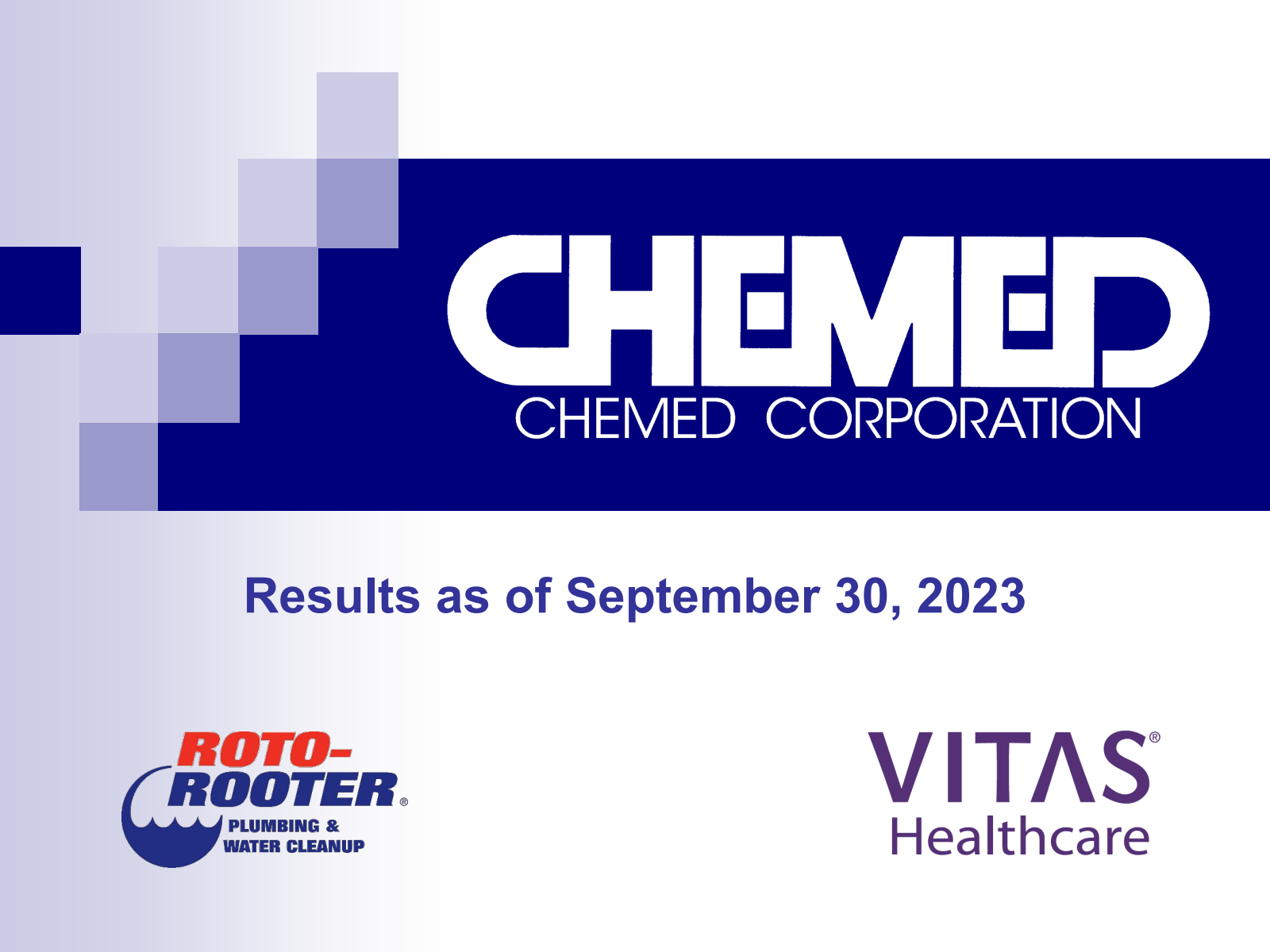 Chemed's Q3 2023 Slide Deck