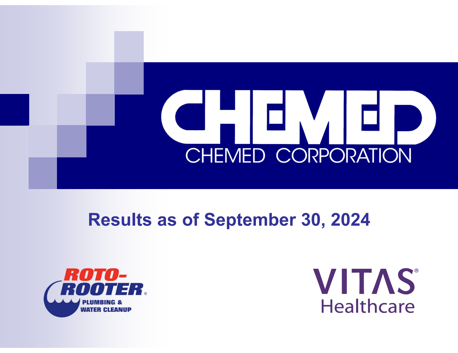Chemed's Q3 2024 Slide Deck