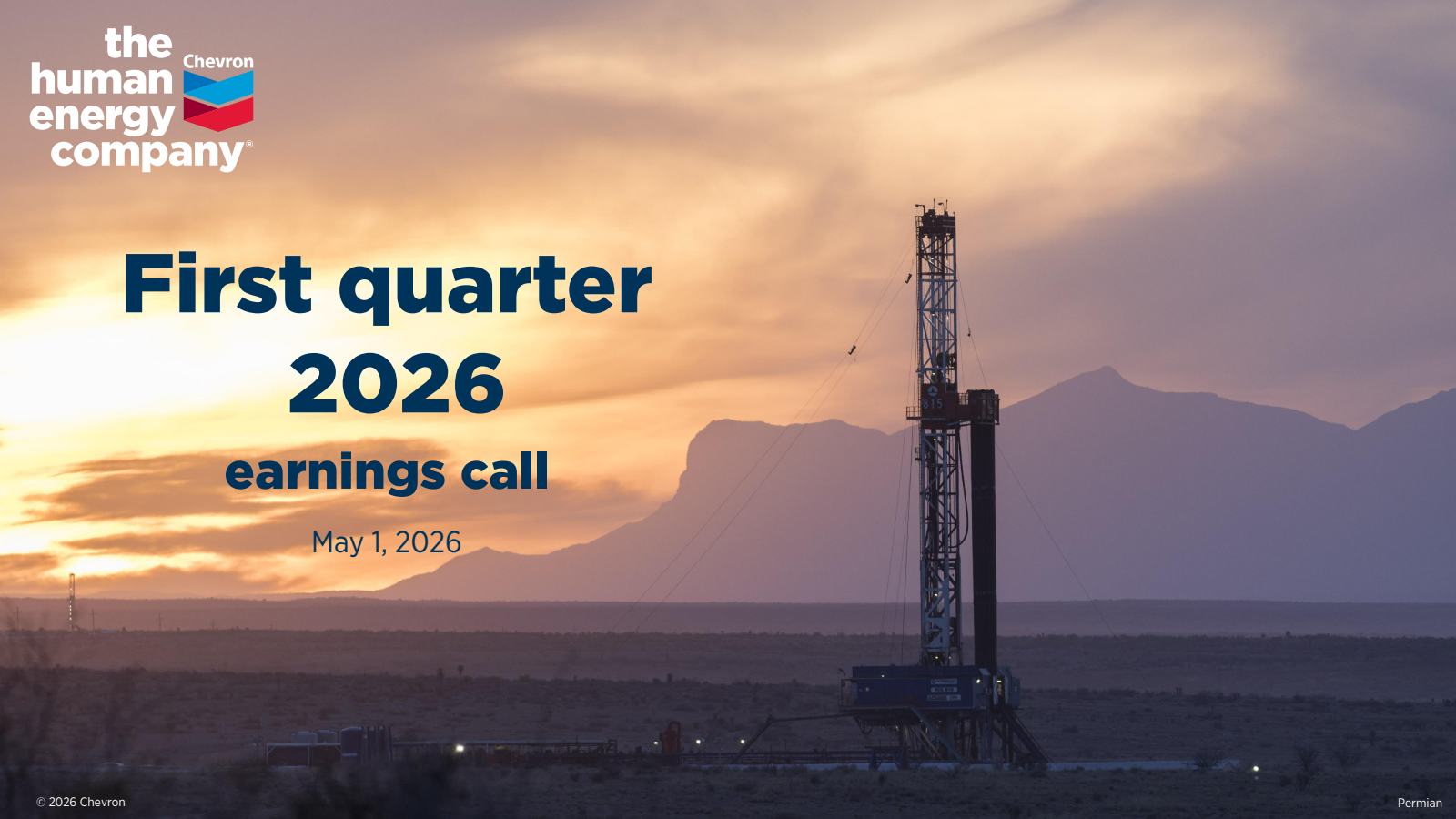 Chevron's Q1 2026 Slide Deck