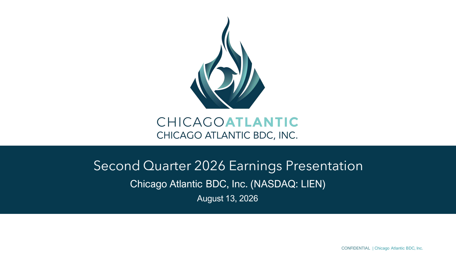 Chicago Atlantic BDC's Q2 2026 Slide Deck